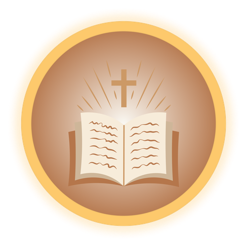 Open Bible with glowing cross above, symbolizing divine truth and spiritual guidance.